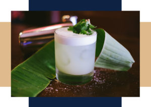 Cocktail rhum fin pallet bar à cocktail lyon France cocktail pour animation entreprise et mariage au rhum
