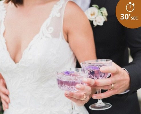 Cocktails chic pour mariage chic avec Fin Pallet